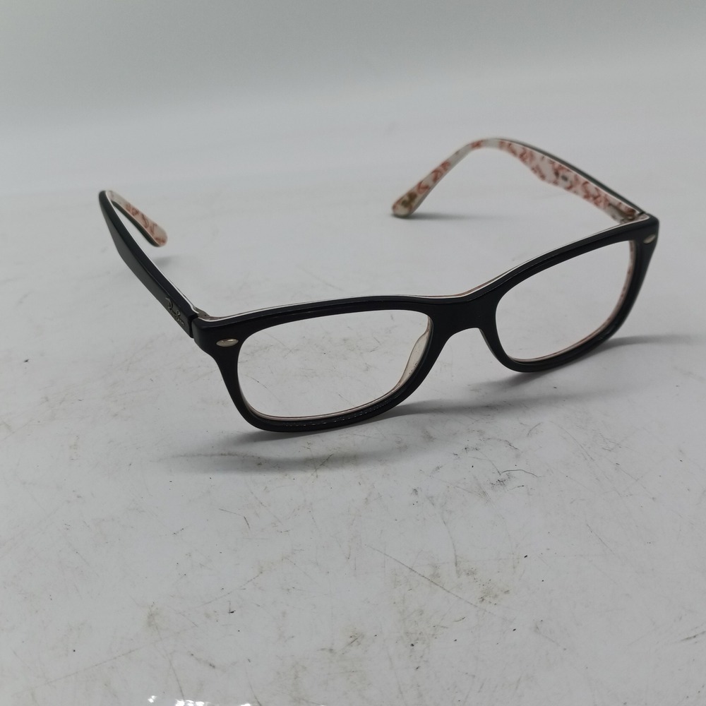 Ray-Ban RB 5228 Black Red Logo Interior Eyeglass Frames 160